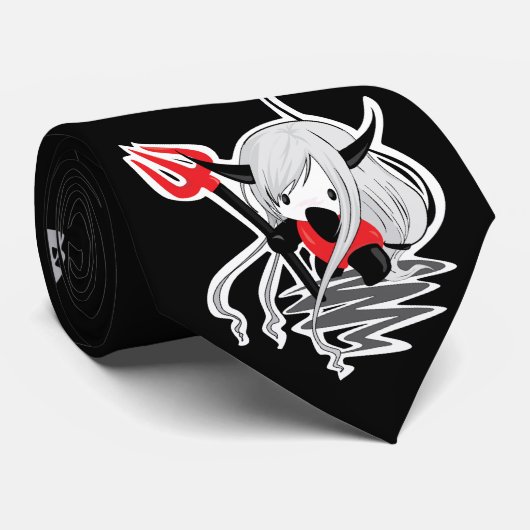 Teufel-Mädchen Krawatte (Gerollt)