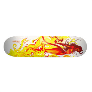 Teufel-Mädchen-Steigen Skateboard