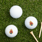 Teufel mit Dreizack Golfball (Insitu Gras)