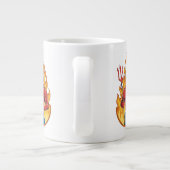 Teufel mit Dreizack Jumbo-Tasse (Rückseite)