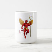 Teufel mit Dreizack Kaffeetasse (Mittel)