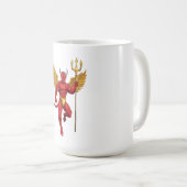 Teufel mit Dreizack Kaffeetasse (VorderseiteRechts)