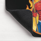 Teufel mit Dreizack Mousepad (Ecke)
