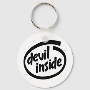 Teufel nach innen schlüsselanhänger