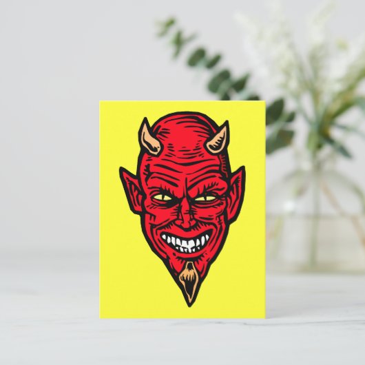 Teufel Postkarte (Stehend Vorderseite)