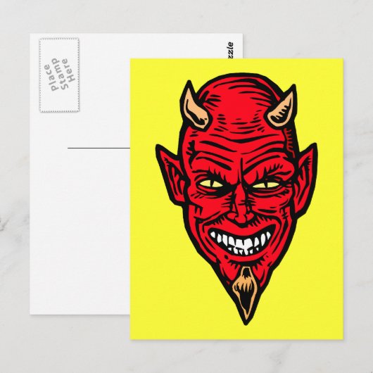 Teufel Postkarte (Vorne/Hinten)
