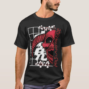 Teufel, Satan, Luzifer, japanische ästhetische Kle T-Shirt