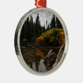Teufel See, Oregon Kunst Silbernes Ornament (Rechts)