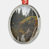 Teufel See, Oregon Kunst Silbernes Ornament (Links)