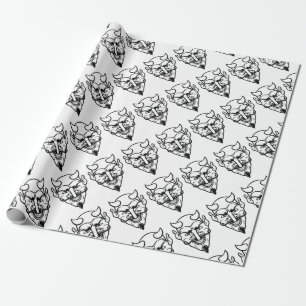 Teufel trägt Maskottchen zur Schau Geschenkpapier