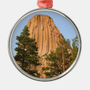 Teufel-Turm-nationales Monument, Wyoming Silbernes Ornament
