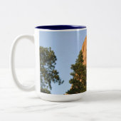 Teufel-Turm-nationales Monument, Wyoming Zweifarbige Tasse (Links)