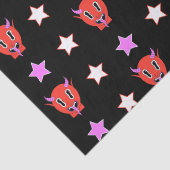 Teufel und Stars Seidenpapier (Detail)