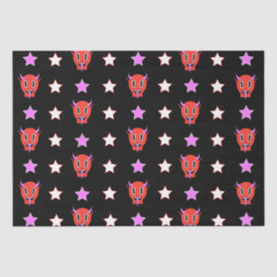 Teufel und Stars Seidenpapier
