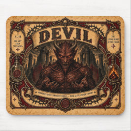 Teufel, Vintage-Zirkusmonster Mousepad