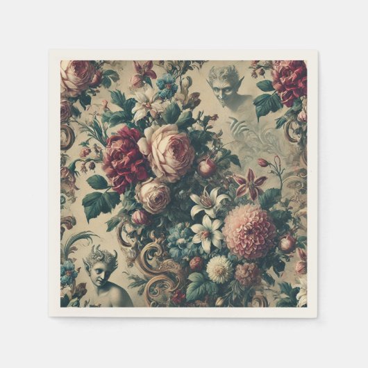 Teufel von Dandy - Gotisch Viktorianisch Serviette (Vorderseite)