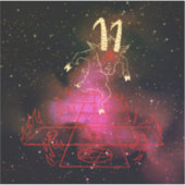 Teufel Ziege Halloween-Geschenk für Satan Lover Aufkleber (Vorderseite)