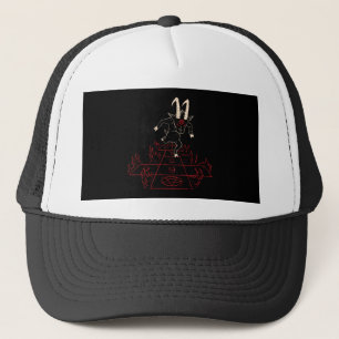 Teufel Ziege Halloween-Geschenk für Satan Lover Truckerkappe