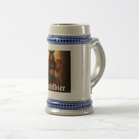 Teufelbier: straight from hell bierglas (VorderseiteRechts)