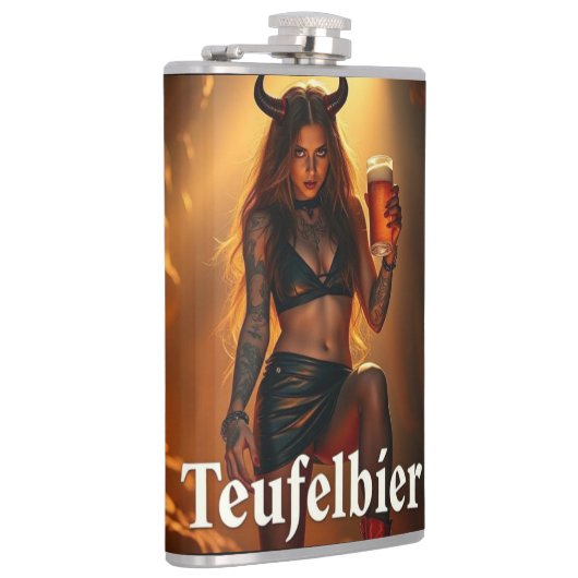 Teufelbier: straight from hell flachmann (Rechts)