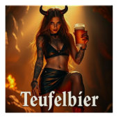 Teufelbier: straight from hell poster (Vorderseite)