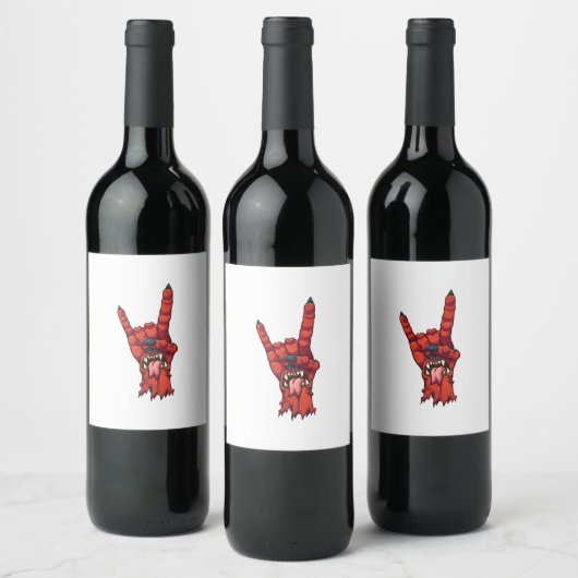 Teufelhorn Weinetikett (Flaschen)