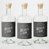 Teufels Gin Label Aufkleber (Flaschen)