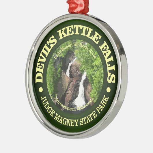 Teufel's Kettle Falls Ornament Aus Metall (Links)