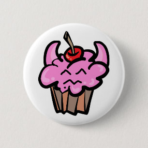 Teufels-Schokoladen-Cupcake Button