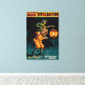 Teufelsauktion Das Burdentheater des Weißen Mannes Leinwanddruck (Insitu (Holzboden))