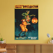 Teufelsauktion Das Burdentheater des Weißen Mannes Leinwanddruck (Insitu (Wohnzimmer))