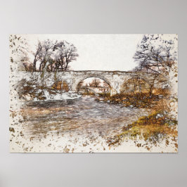 Teufelsbrücke Kirkby Lonsdale Kunstprint Poster