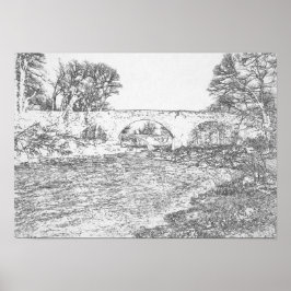 Teufelsbrücke und Stanley Bridge Kirkby Lonsdale Poster