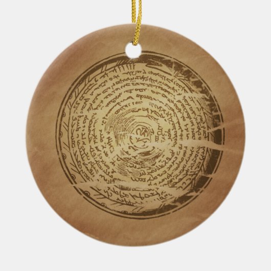 Teufelsfalle Assyrianische Magische Charme Keramikornament (Vorne)