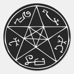 Teufelsfalle Runder Aufkleber