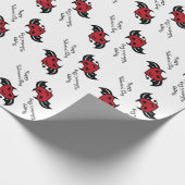 Teufelsherz Geschenkpapier (Ecke)
