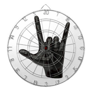 Teufelshornhand Dartscheibe
