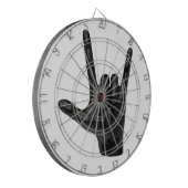 Teufelshornhand Dartscheibe (Vorderseite Links)