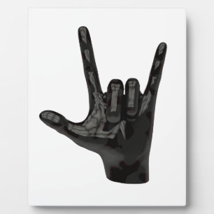 Teufelshornhand Fotoplatte