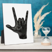 Teufelshornhand Fotoplatte (Seite)