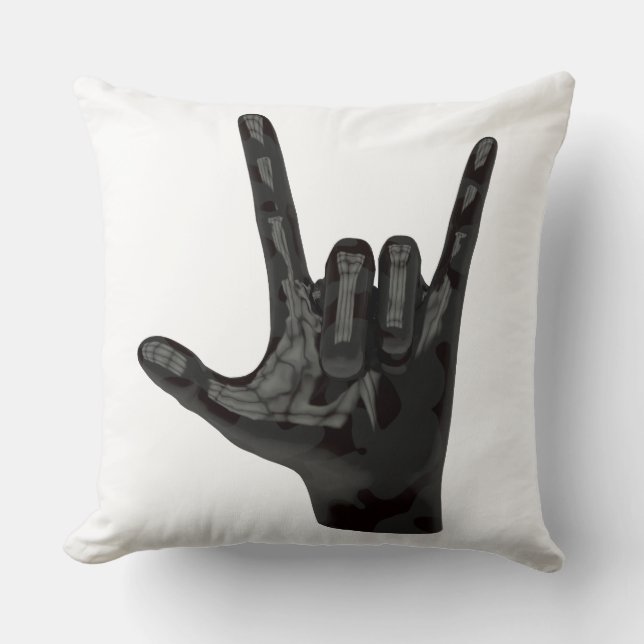 Teufelshornhand Kissen (Vorderseite)