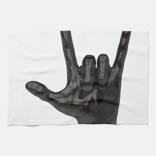 Teufelshornhand Küchentuch (Horizontal)