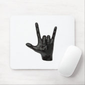 Teufelshornhand Mousepad (Mit Mouse)