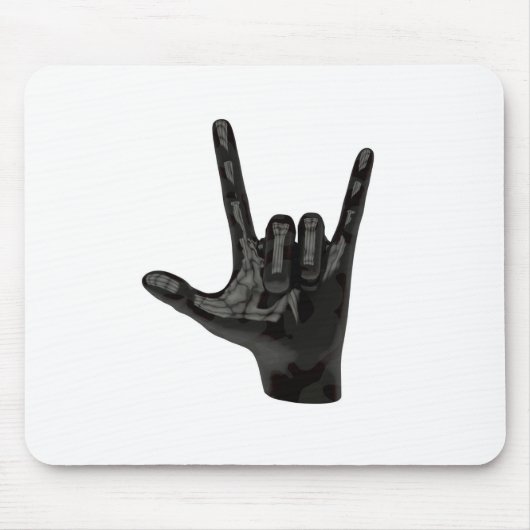 Teufelshornhand Mousepad (Vorne)