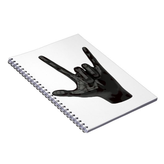 Teufelshornhand Notizblock (Rechte Seite)