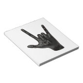 Teufelshornhand Notizblock (angewinkelt)