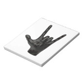 Teufelshornhand Notizblock (Rotiert)
