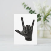 Teufelshornhand Postkarte (Stehend Vorderseite)