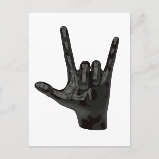 Teufelshornhand Postkarte (Vorderseite)
