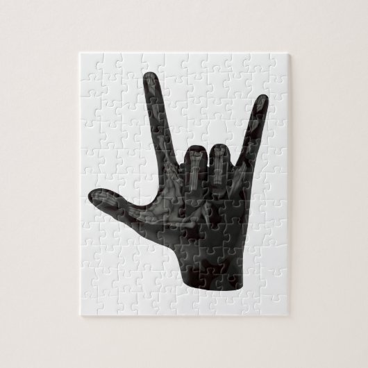 Teufelshornhand Puzzle (Vertikal)